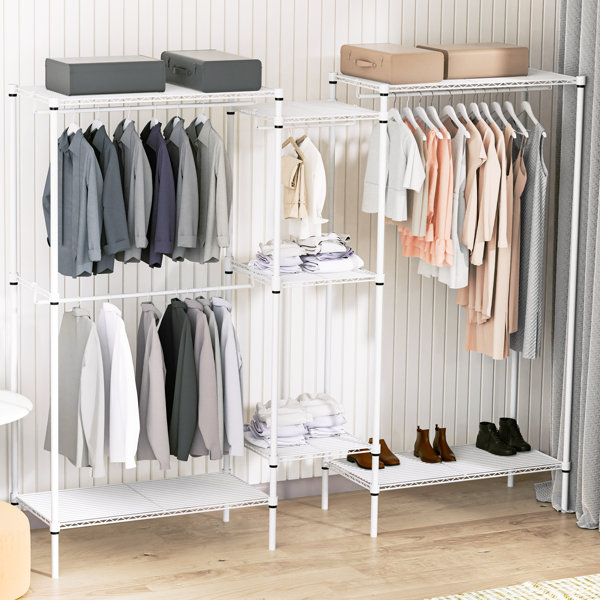 Rebrilliant Lizhet 71" H Metal Freestanding Clothes Rack with 4 Hang